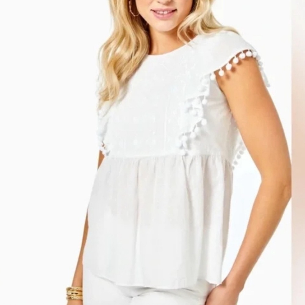 LILLY PULITZER RAQUELLE TOP, Medium, NWOT